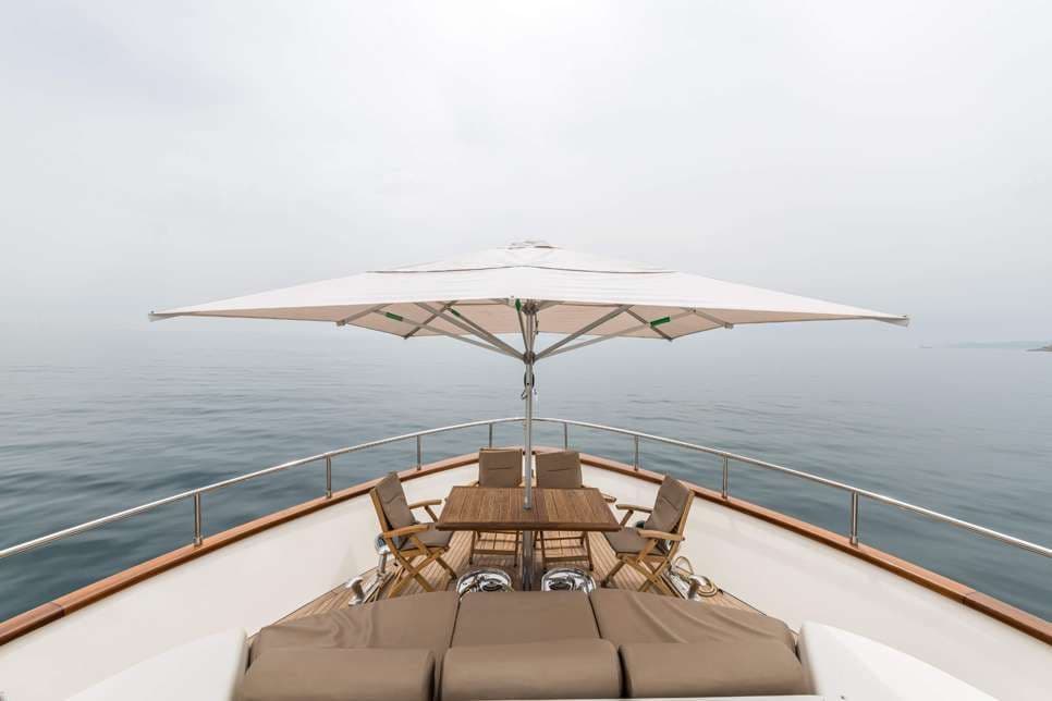 my starlink exterior sitting area greece crewed yachts