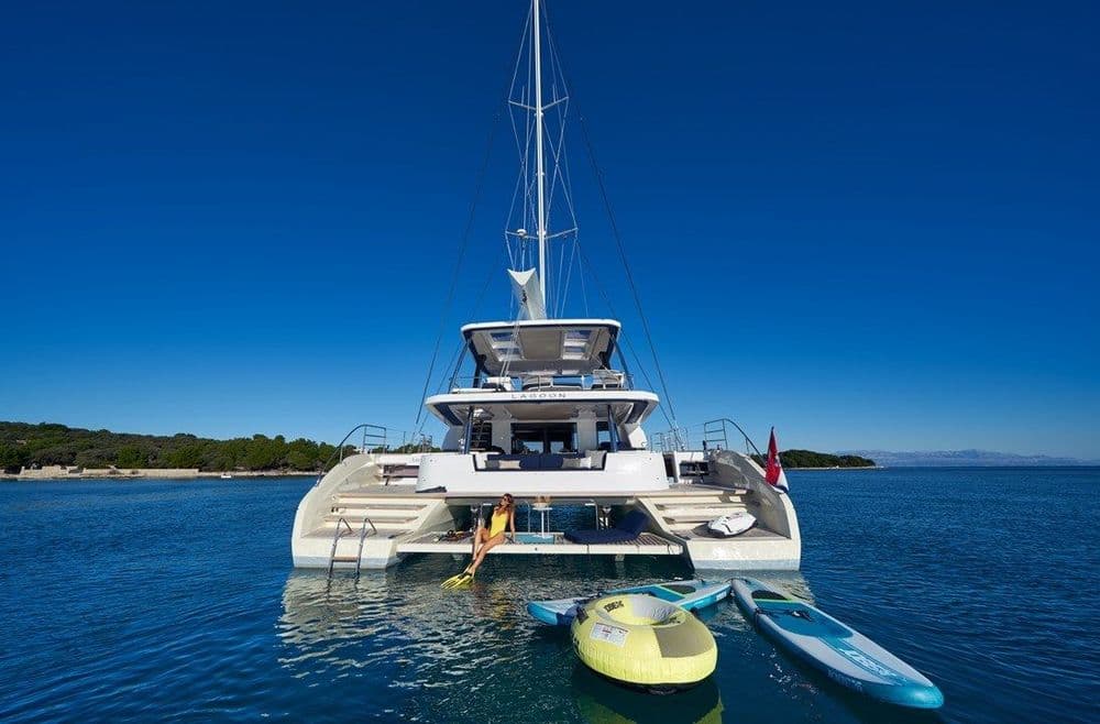 lagoon 65 amada mia exterior water toys main water toy crewed croatia